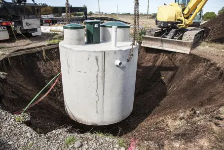 Septic tank install