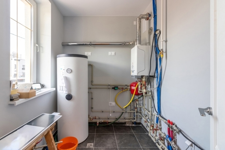Commercial plumbing set up