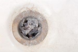 clogged shower drain