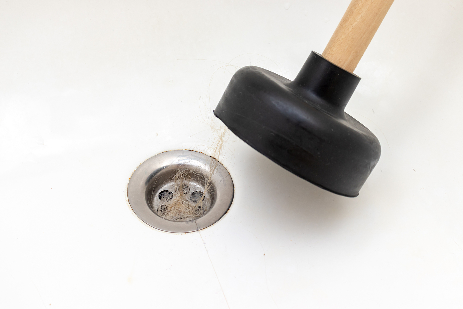 Is your sink or tub drain clogged? It is easy to just grab a drain